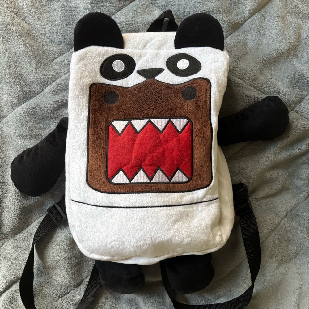 Rare 2011 Domo Panda Backpack plushie